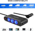 USB Cigarette Lighter Adapter, 200W Car Cigarette Lighter Plug Splitter Adapter USB Charger Extension Cord 3 Socket Way 12V/24V Plug Car Charger A...