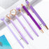 Personalized Pens for Women, 6 Pcs Purple Pens Ballpoint Pens Bulk, 1.0mm Medium Point Black Ink Pens for Journaling, Office and School Supplies P...