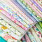 flic-flac Quilting Fabric Squares 100% Cotton Precut Quilt Sewing Floral Fabrics for Craft DIY (10 x 10 inches, 60pcs)...