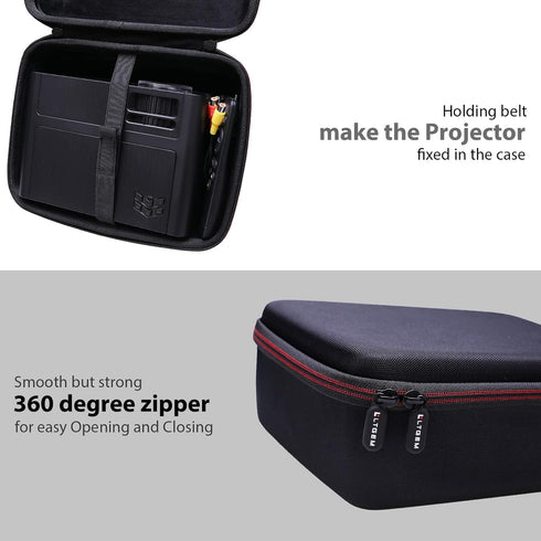LTGEM Hard Case for ELEPHAS Mini WiFi Projector 2023 Upgraded(Inside: 9.8"x7"x3.5")...