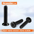 M6 x 20mm Flat Head Socket Head Screws Countersunk Bolts for Furniture Chair Table Desk Crib Bed, Carbon Steel, Black Oxide, Fully Threaded, 25 PC...