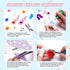 WOOYAS Earring Making Kit 50Pcs Blue Dream Theme Jewelry Making Kit 4-6 Pairs Fashion Colorful DIY Acrylic Earrings Kits for Women...