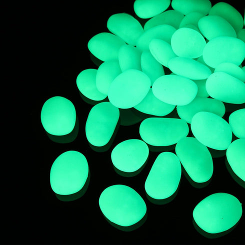 Glow in The Dark Pebbles,Decorative Glow Stones,Fish Tank Aquarium Gravel,Glow Pebbles for DIY Garden Gifts Decoration(Big Size, 3-4cm, 400g/14.1o...