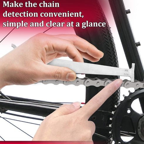 MATINA Bike Chain Checker Tool, Bike Chain Tool for Chain Wear Indicate, Chain Wear Indicator Tool for Bicycle...