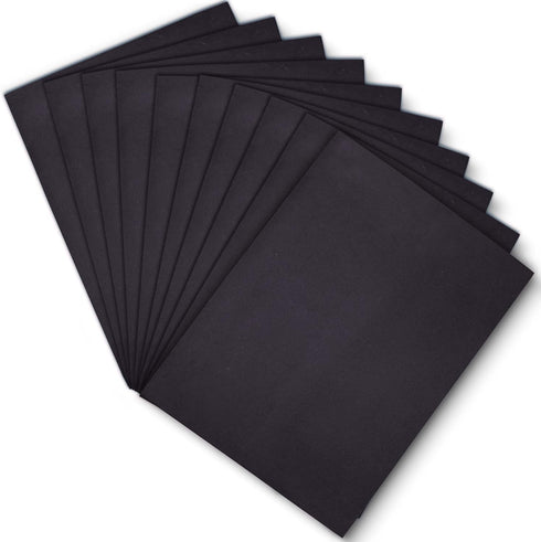Black EVA Foam Sheets, 9 x 12 Inch, 2mm Thick Handicraft Foam Paper for Arts and Crafts, by ACTIVITYya - 10 Sheets...