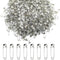500 Pieces Safety Pins 20mm Small Sewing Pins Metal Mini Safety Pins for Home Office Art Craft Jewelry Making (XBZ/Silver)...