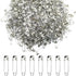 500 Pieces Safety Pins 20mm Small Sewing Pins Metal Mini Safety Pins for Home Office Art Craft Jewelry Making (XBZ/Silver)...