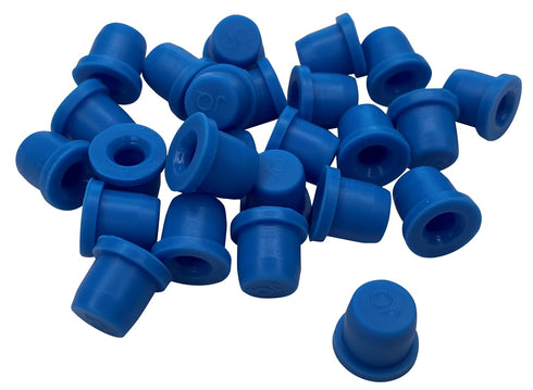 (25 Pack) Blue - Brake Bleeder Screw Caps Grease Zerk Fitting Cap Rubber Dust Cover...