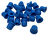 (25 Pack) Blue - Brake Bleeder Screw Caps Grease Zerk Fitting Cap Rubber Dust Cover...