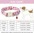 ARING PET Summer Dog Collar-Cute Pink Dog Collar for Small Dogs, Adjustable Strawberry Bees Print Pet Collars Puppy Collar for Small Medium Large ...