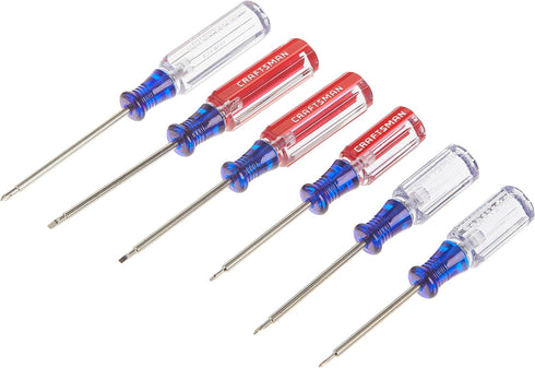 CRAFTSMAN Small Screwdiver Set, 6Piece Jewelers Set (CMHT65043)...