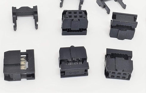 Pc Accessories - Connectors Pro 25-Pack IDC 2X3 6 Pins Dual Row Sockets for Flat Ribbon Cable, 6P 2.54mm 0.1" FC Female Connectors for 0.05" Pitch...