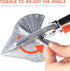 Replaceable blade Miter Shears Handheld, Multifunctional Trunking Shears for Angular Cutting of Moulding and Trim, Adjustable at 45 to 135 Degree,...