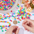 SUNNYCLUE 1000Pcs Mixed Pony Beads Bulk Opaque Pony Beads 6x8mm Plastic Craft Beads Red White Blue Pink Yellow Pony Beads Mixed Color Beads Set fo...