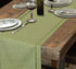 Grelucgo Handcrafted Solid Color Dining Table Runner, Double-Hemstitched (Sage Green, 14 x 72)...