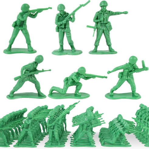AMOR PRESENT 120PCS Army Men Action Figures, 2" Army Men Toy Soldiers Military Toys Playset Green for Boys Birthday Gift...