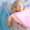 Baby Lovie, Small Security Blanket for Babies - Soft Blanket with Satin Trim - Newborn Baby Essentials & Baby Gifts – 14” x 14” - Pink...