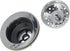 Basket Strainer 4 Inch Kitchen Sink Steel Drain with ABS Base and Removable Strainer Assembly, for American Standard Kitchen Sink with 3-1/2 Inch ...