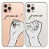 Matching Phone Case Compatible with - iPhone Xr - 6.1 inch for Couples Best Friends Slim Cover Holding Hands Pinky Promise Anniversary for Him Her...