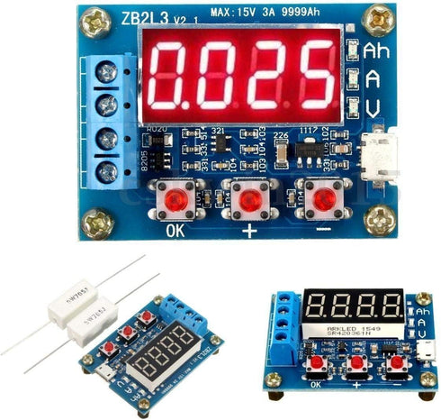 HiLetgo Battery Capacity Meter Discharge Tester Analyzer 1.5V-12V Battery Capacity Meter Discharge Tester...