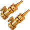 4 Pack High Pressure Brass Hose Nozzle with Hose Shutoff Valve, Garden Water Hose Sprayer Jet Nozzle Power Hose Spray Connectors and Fittings 3/4 ...