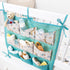 Baby Crib Side Organizer - Organizer Tote Bag - Nursery Storage Bin for Changing Table | Portable Car Travel Organizer (Blue)...