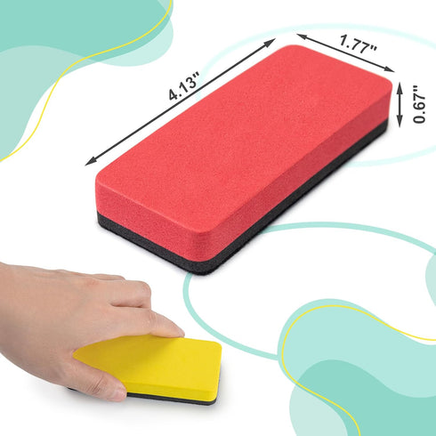 OWLKELA Dry Erase Erasers, Magnetic Whiteboard Erasers 8 Pack, Magnetic Dry Erasers for White Board, white board markers dry erase, Ideal for Clas...