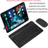 Ultra-Slim Bluetooth Keyboard and Mouse Combo Rechargeable Portable Wireless Keyboard Mouse Set for Apple iPad iPhone iOS 13 and above Samsung Tab...