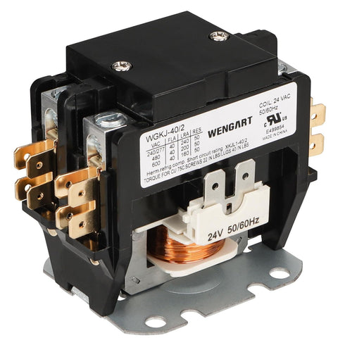 Air Conditioner Contactor,24VAC Provide Stable and Reliable Control for Your Air Conditioning System,Strong Compatibility (2P_40A)...
