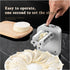 Automatic Electric Dumpling Press Maker Machine - Adjustable and Easy to Operate, With Spoon and Brush - For Home Kitchen Pastry Making (White)...