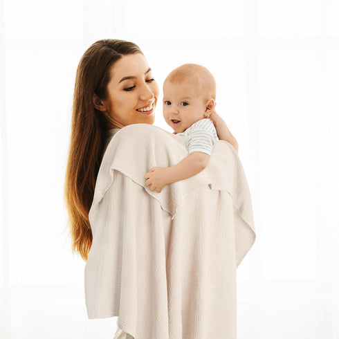 Muslin Swaddle Blanket Baby,100% Cotton Baby Receiving Blanket Soft Thin Baby Swaddle Blanket for Unisex Newborn 40x40in 2Pack (Light Green)...