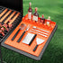 Silicone Griddle Tools Mat for Blackstone, Large Silicone Spatula Mat with Drip Pad, Grill BBQ Caddy Utensils Holder for Kitchen, Cooking & Counte...