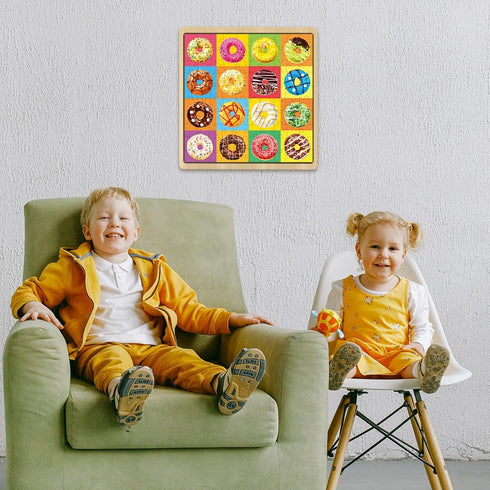 100 Piece Donuts Jigsaw Puzzle for Kids Teens Age 4-8 Gift Family Time Unique Shapes...