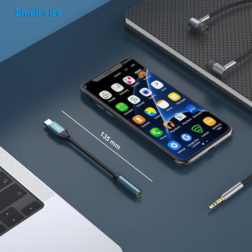 BENFEI USB C to Audio Jack Adapter with DAC chipset, USB-C to 3.5mm Female Headphone Compatible with iPhone 15 Pro Max/15 Pro/15, Samsung Galaxy S...