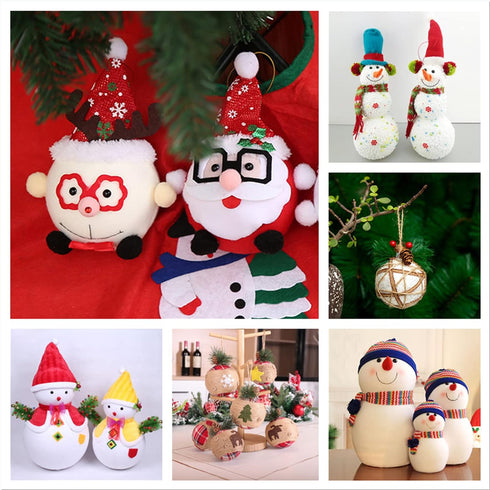 Crafjie 4 Inch Craft Foam Balls 24-Pack, Supplies Foam Balls for Christmas DIY Arts and Crafts, Smooth Polystyrene Foam Ball, for Decoration House...