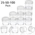 Small Paint Cup with Lids, Plastic Mini Paint Containers DIY Craft Storage Containers Craft Paint Cup for Paint Beads Seeds Clay or Others (25 Pie...