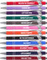 Funny Pens, 12 Pcs Pens Fine Point Smooth Writing Pens, Inspirational Ballpoint Pens with Screens Touch Stylus Tips, Black Ink 1.0 Mm Pens Gift Of...