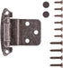 Hickory Hardware P243-VP Variable Overlay 3/8 Inch Inset - Easy Installation - Traditional Cabinet with 170° Opening Self-Closing Surface Mount Fa...