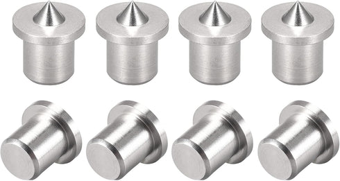 uxcell 5mm Drill Center for Dowel and Tenon, Stainless Steel, Woodworking Doweling Centering Tool 8Pcs...