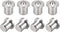uxcell 5mm Drill Center for Dowel and Tenon, Stainless Steel, Woodworking Doweling Centering Tool 8Pcs...