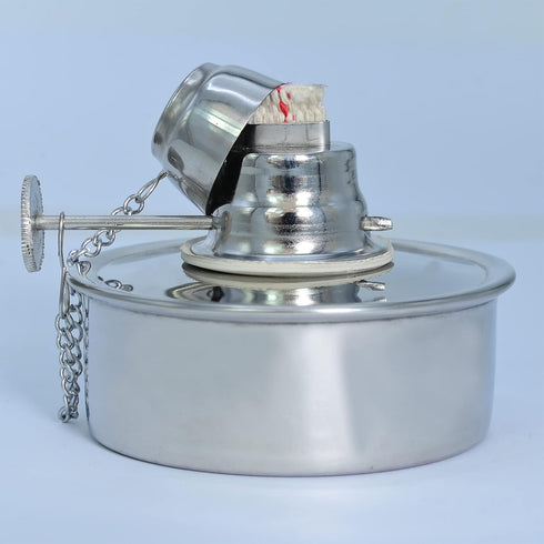 Dental Alcohol Lamp Stainless Steel Alcohol Burner Lamp Dental Lab Equipment Heating Come with Metal Cap 100ml DS-1456...