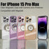 Misscase for iPhone 15 Pro Max Magnetic Glitter Case Compatible with MagSafe,Full Protection Slim Shockproof Anti-Scratch Case with Camera Lens Pr...