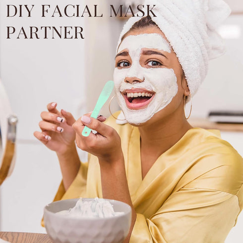 Qianyu 6Pcs Large Makeup Scoops Spatulas Plastic Cosmetic Spatula Face Mask Spoon Stick Applicator Beauty Spa Facial Skin Care Tools for DIY Cream...