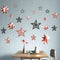 Decor365 Glitter Black Rose Gold Star Garland Twinkle Little Star Party Decoration Hanging Decor backdrop Banner Streamer Birthday Bday Bridal Bab...