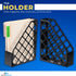 1InTheOffice Plastic Magazine File Holder, File Holder Organizer Box, 3 x 10 x 11.88, Recycled, Black, (2 Pack)...