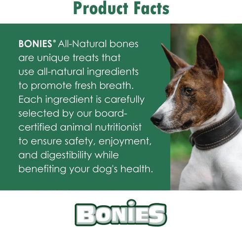 Bonies Natural Calming Formula Small-Sized Single Bone - Contains Chamomile & Lavender, Help Anxiety, Excessive Barking & Trembling, Chicken Flavo...