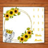 Sunflower Baby Age Blanket, Cartoon Elephant White Baby Growth Chart Memory Blanket, 48x40 Inch Newborn Swaddling Blanket Monthly Baby Milestone B...