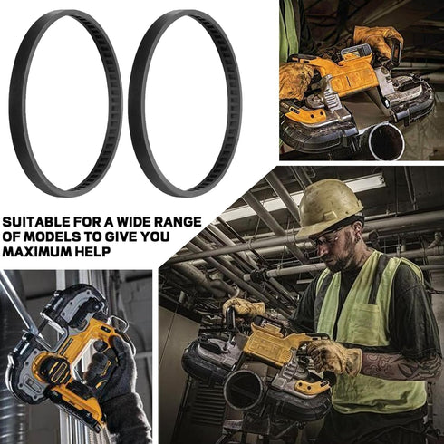 TonGass (2 Pack) Bandsaw Rubber Tires Replacement (650721-00) Compatible with Dewalt DWM120 A02807 DCS374 DW328K...