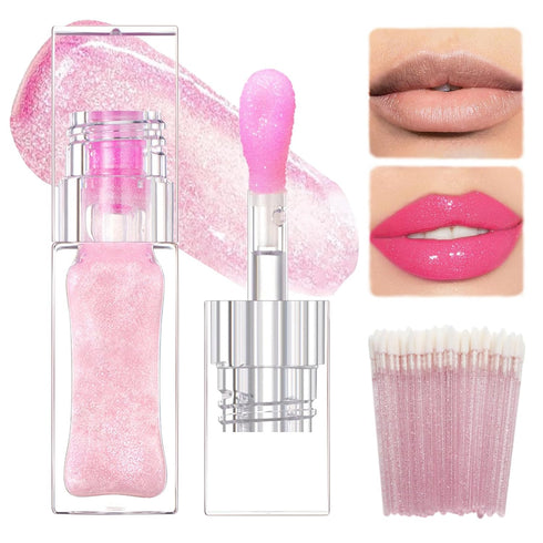 Color Changing Lip Oil, Conversionh Magic Color Changing Lip Oil, Lip Oil Color Changing Lip Glow Oil, Plumping Lip Gloss, Hydrating Lip Oil Tinte...