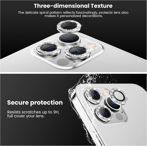 Tensea Compatible with iPhone 12 Pro Max Camera Lens Protector, 9H Tempered Glass Camera Cover Screen Protector for iPhone12 Pro Max 6.7 inch 2020...